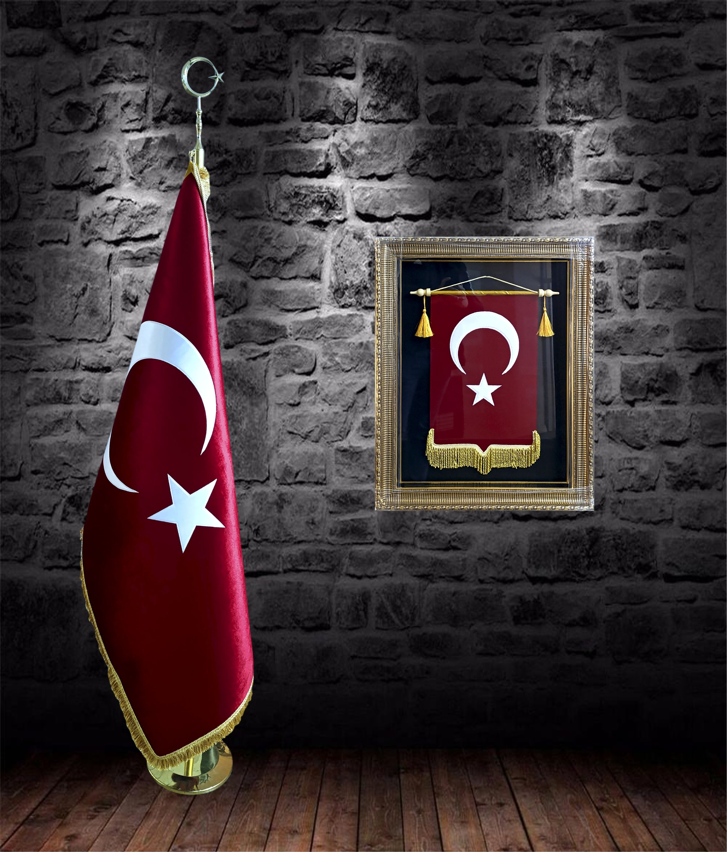 Türk Bayrağı Tablo (KÜÇÜK BOY)