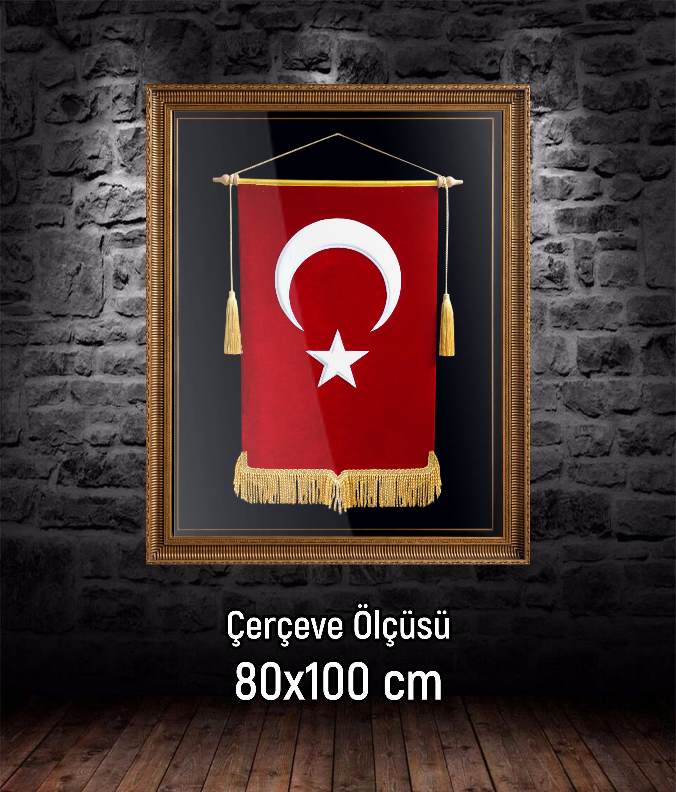 Türk Bayrağı Tablo (BÜYÜK BOY)